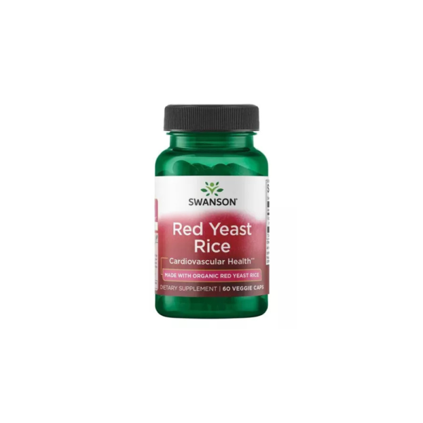 Red yeast rice arroz de levadura roja 60 cápsulas veganas 600mg Swanson