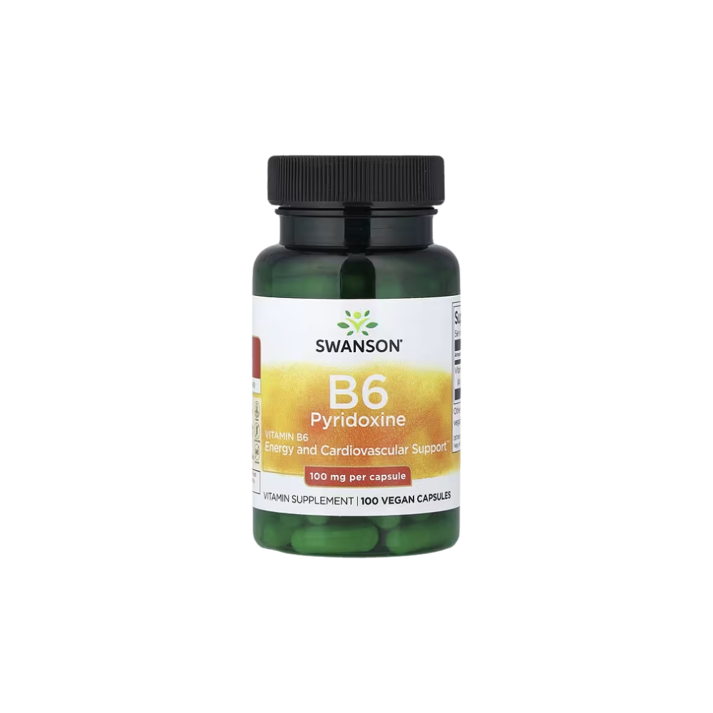 Vitamina B6 100 Mg 100 cápsulas Swanson