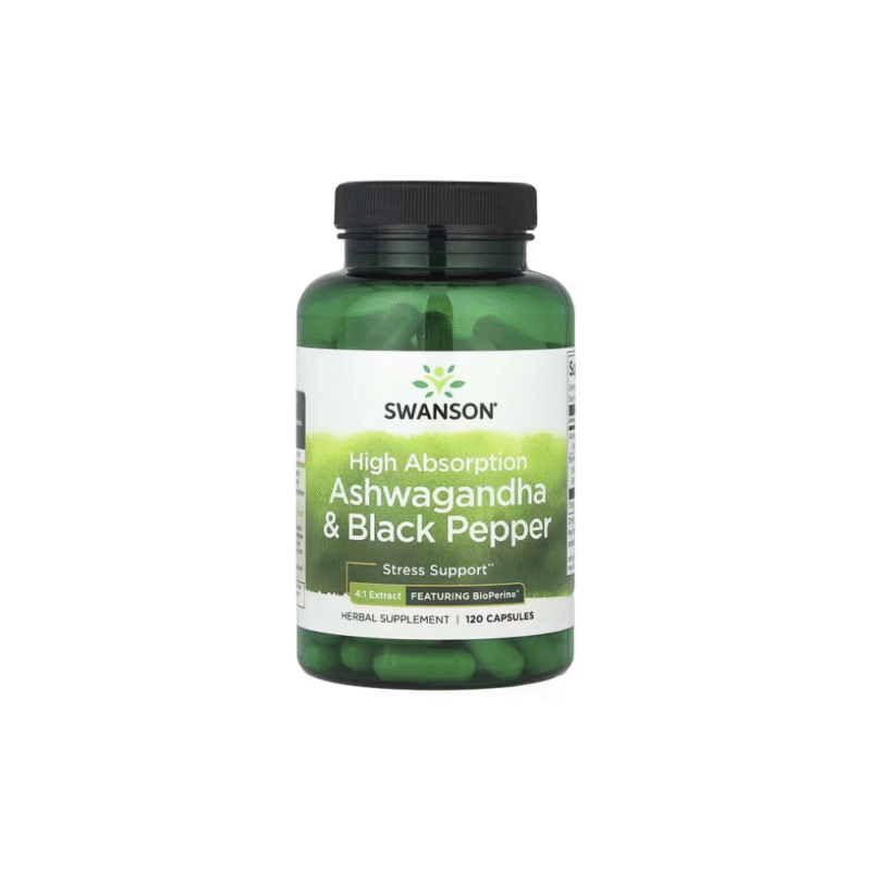 Ashwagandha y Pimienta negra 120 cápsulas Swanson