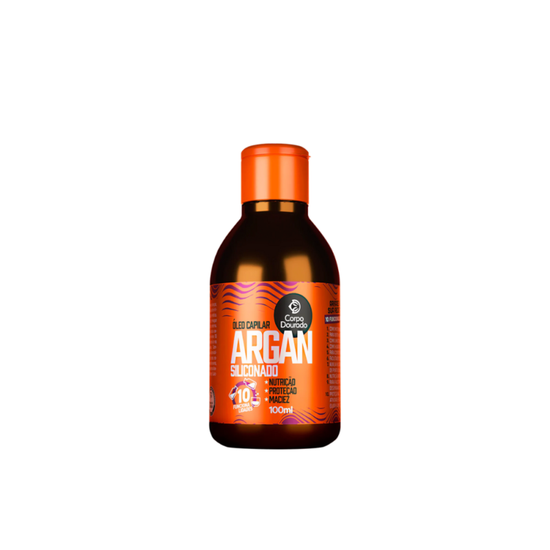 Aceite Capilar Argan siliconado 100 ml Corpo Dourado