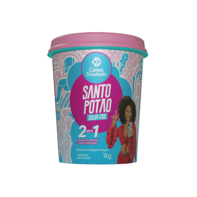 Crema Santo Potao 2 en 1 1Kg Corpo Dourado