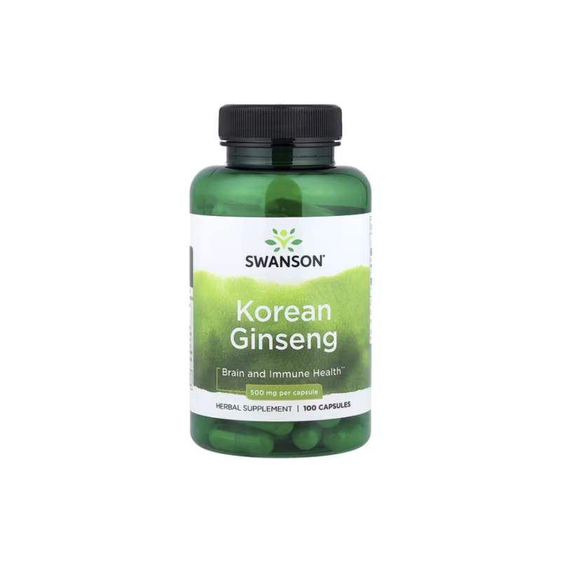Ginseng coreano 500 mg 100 cápsulas Swanson