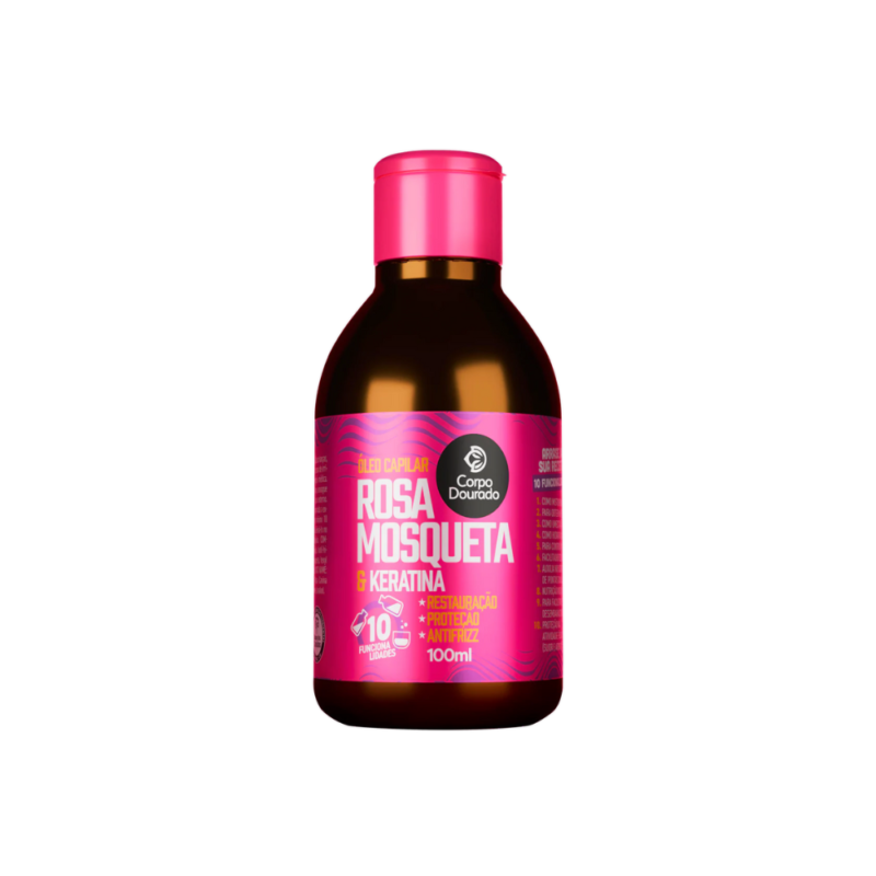 Aceite Capilar Rosa Mosqueta 100 ml Corpo Dourado