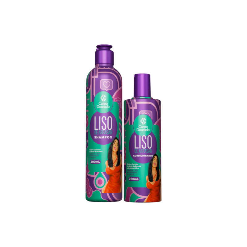 Kit Capilar Shampoo + Acondicionador Liso Corpo Dourado